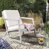 Safavieh Outdoor Collection Vernon Rocking Chair(Grey / Beige)
