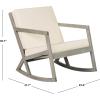 Safavieh Outdoor Collection Vernon Rocking Chair(Grey / Beige)
