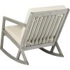 Safavieh Outdoor Collection Vernon Rocking Chair(Grey / Beige)