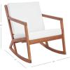 Safavieh Outdoor Collection Vernon Rocking Chair(Natural / Beige)