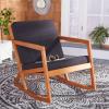 Safavieh Outdoor Collection Vernon Rocking Chair(Natural / Black)