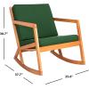 Safavieh Outdoor Collection Vernon Rocking Chair(Natural / Green)