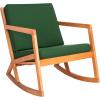 Safavieh Outdoor Collection Vernon Rocking Chair(Natural / Green)