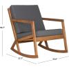 Safavieh Outdoor Collection Vernon Rocking Chair(Natural / Grey)
