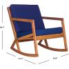 Safavieh Outdoor Collection Vernon Rocking Chair(Natural / Navy)