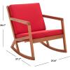 Safavieh Outdoor Collection Vernon Rocking Chair(Natural / Red)