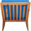 Safavieh Outdoor Collection Vernon Rocking Chair(Natural / Royal Blue)