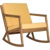 Safavieh Outdoor Collection Vernon Rocking Chair(Natural / Yellow)