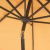 Safavieh Outdoor Elegant Valance 11-Foot Round UV Protected Umbrella(Yellow)