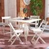 Safavieh Outdoor Living Collection Arvin 5-Piece Dining Set(White)