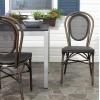Safavieh Outdoor Living Collection Ebsen Wicker Side Chairs, Black, Set of 2