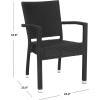 Safavieh Outdoor Living Collection Kelda Wicker Arm Chairs(Black)