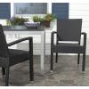 Safavieh Outdoor Living Collection Kelda Wicker Arm Chairs(Black)