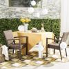 Safavieh Outdoor Living Collection Kelda Wicker Arm Chairs(Brown)