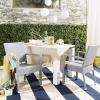 Safavieh Outdoor Living Collection Kelda Wicker Arm Chairs(Grey)