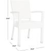 Safavieh Outdoor Living Collection Kelda Wicker Arm Chairs(White)