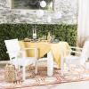 Safavieh Outdoor Living Collection Kelda Wicker Arm Chairs(White)