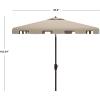 Safavieh Outdoor Zimmerman White 7’6″ Square Market UV Protected Umbrella(Beige/White)