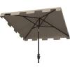 Safavieh Outdoor Zimmerman White 7’6″ Square Market UV Protected Umbrella(Beige/White)