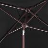 Safavieh Outdoor Zimmerman White 7’6″ Square Market UV Protected Umbrella(Black/White)