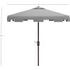 Safavieh Outdoor Zimmerman White 7’6″ Square Market UV Protected Umbrella(Grey/White)