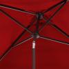 Safavieh Outdoor Zimmerman White 7’6″ Square Market UV Protected Umbrella(Red/White)