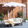 Safavieh Outdoor Zimmerman White 7’6″ Square Market UV Protected Umbrella(White)