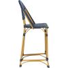 Safavieh PAT4038C Outdoor Collection Zaid White Stackable 30-inch Bar Stool(Navy)