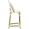 Safavieh PAT4038C Outdoor Collection Zaid White Stackable 30-inch Bar Stool(White)