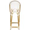 Safavieh PAT4038C Outdoor Collection Zaid White Stackable 30-inch Bar Stool(White)
