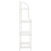 Safavieh PAT5014A Collection Amaris Rusty Orange Wrought Iron 4 Tier Outdoor Bakers Rack Shelve(Antique White)