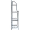 Safavieh PAT5014A Collection Amaris Rusty Orange Wrought Iron 4 Tier Outdoor Bakers Rack Shelve(Mossy Blue)