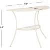 Safavieh PAT5027A Outdoor Collection Genson Pearl White End Table(Pearl White)