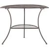 Safavieh PAT5027A Outdoor Collection Genson Pearl White End Table(Unearthed Rust)
