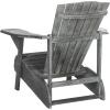 Safavieh PAT6700G Outdoor Collection Mopani Rustic Brown Side Chair(Ash Grey)