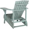 Safavieh PAT6700G Outdoor Collection Mopani Rustic Brown Side Chair(Beach House Blue)