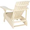 Safavieh PAT6700G Outdoor Collection Mopani Rustic Brown Side Chair(Beige)