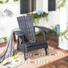 Safavieh PAT6700G Outdoor Collection Mopani Rustic Brown Side Chair(Dark Slate Gray)