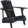 Safavieh PAT6700G Outdoor Collection Mopani Rustic Brown Side Chair(Dark Slate Gray)