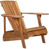 Safavieh PAT6700G Outdoor Collection Mopani Rustic Brown Side Chair(Natural)