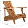 Safavieh PAT6700G Outdoor Collection Mopani Rustic Brown Side Chair(Natural)