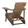Safavieh PAT6700G Outdoor Collection Mopani Rustic Brown Side Chair(Rustic Brown)