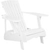 Safavieh PAT6700G Outdoor Collection Mopani Rustic Brown Side Chair(White)