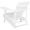 Safavieh PAT6700G Outdoor Collection Mopani Rustic Brown Side Chair(White)
