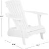 Safavieh PAT6700G Outdoor Collection Mopani Rustic Brown Side Chair(White)