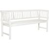 Safavieh PAT6732A Outdoor Collection Brentwood Bench(Antique / White)