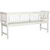 Safavieh PAT6732A Outdoor Collection Brentwood Bench(Antique / White)
