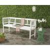 Safavieh PAT6732A Outdoor Collection Brentwood Bench(Antique / White)