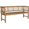 Safavieh PAT6732A Outdoor Collection Brentwood Bench(Natural)