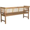 Safavieh PAT6732A Outdoor Collection Brentwood Bench(Natural)